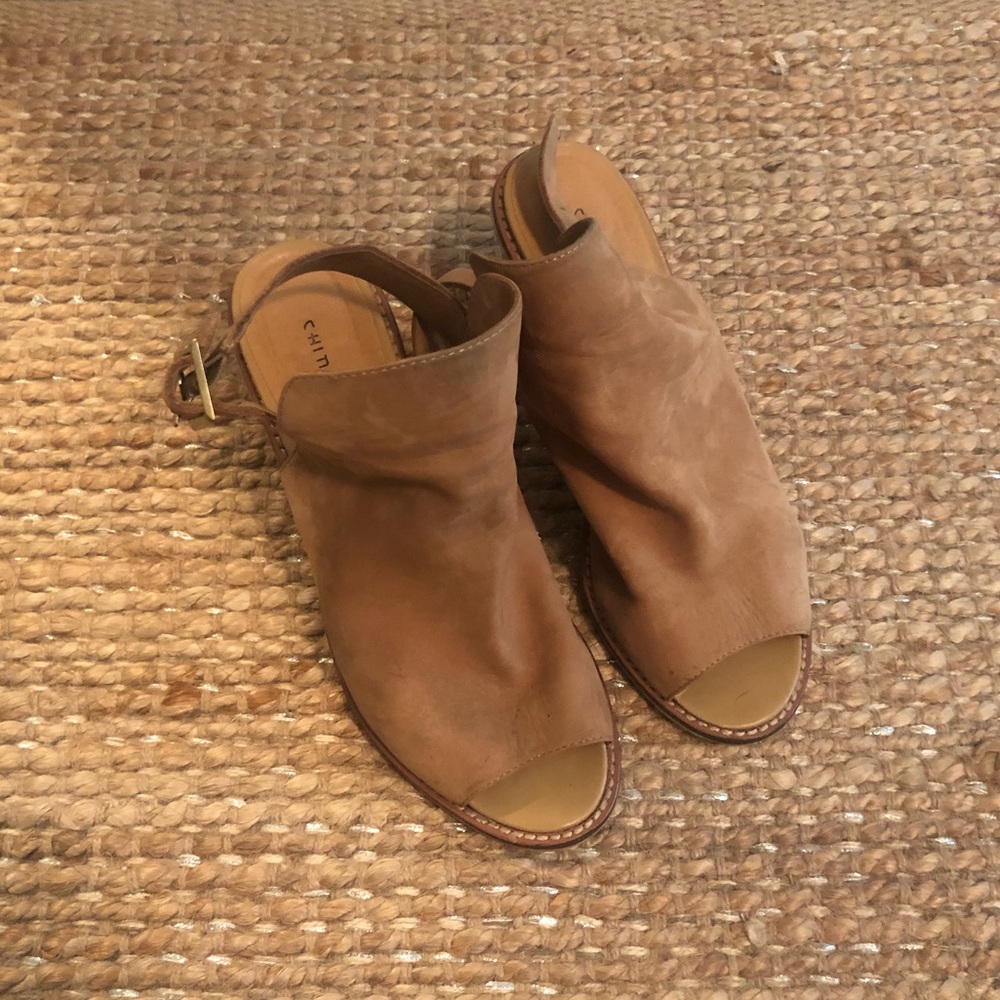 Chinese Laundry suede mules